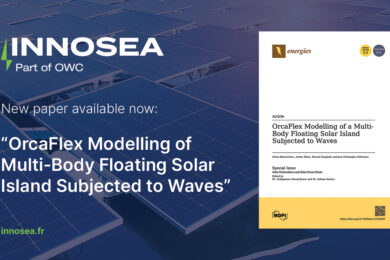 INNOSEA publishes paper on OrcaFlex Modelling for Floating PV Islands