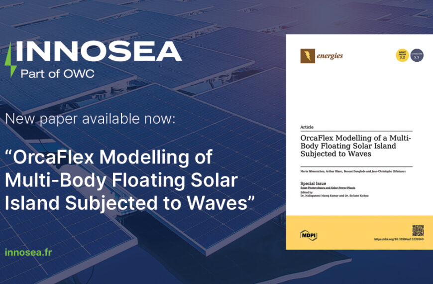 INNOSEA publishes paper on OrcaFlex Modelling for Floating PV Islands