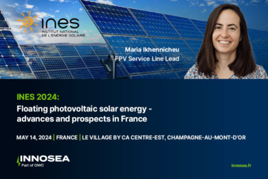 Floating solar PV (FPV)  Service Line Lead at INNOSEA to present at INES 2024 